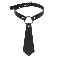 Gothic PU Leather Bow Tie Collar Choker Necklace For Women Punk Bondage Collars Necklace Men Jewelry Torques
