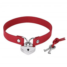 punk velvet sexy bondage peach heart lock collar necklace neckband collarbone chain role-playing street shoot neck