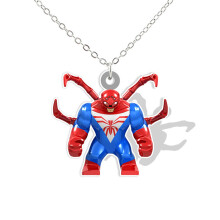 Hero Acrylic Pendant Necklace 2D Flat Back Epoxy Resin Jewelry Accessories For Kids Boys High GTX100
