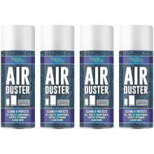 4 x 400ML Air Duster Spray Can Clean Protects Laptop & Keybords