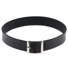 PU leather sexy collar neck ornament heart-shaped alloy clavicle chain Choker neck chain?Leash collar Dark Gothic Necklace Chain