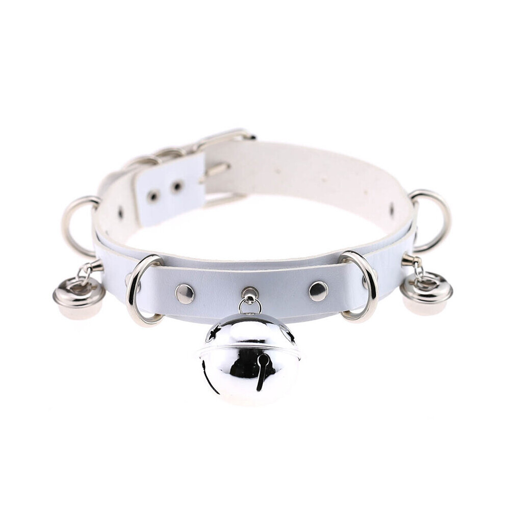 Multicoloured Punk Sexy Rivet Alternative Metal Choker Pu Leather Multilayer Bell Collar Necklace Boho Gothic Costume Jewelry