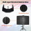 NEW-OPENED BOX Gleeya Microphone Isolation Shield with Tripod - 5-Panel Portable Vocal Shield & Pop Filter 5