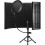 NEW-OPENED BOX Gleeya Microphone Isolation Shield with Tripod - 5-Panel Portable Vocal Shield & Pop Filter 1