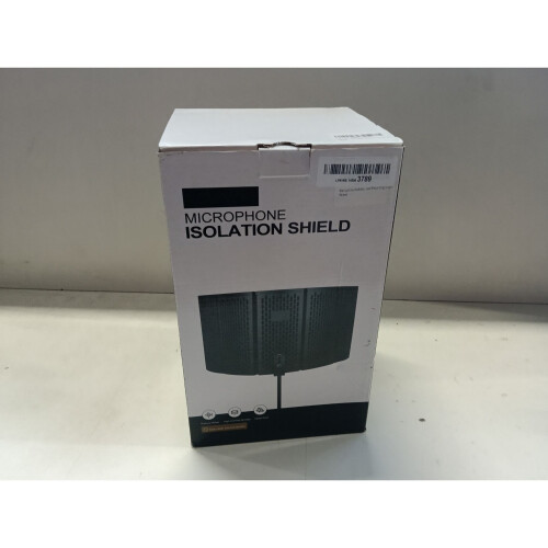 NEW-OPENED BOX Gleeya Microphone Isolation Shield with Tripod - 5-Panel Portable Vocal Shield & Pop Filter 1