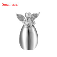Angel Wing Heart Memorial Keepsake Stainless Steel Cremation Urns for Human Pet Ashes Can be Engraved