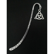 2 PCS Triquetra Irish Knot bookmarkb Tone 2 Sided bookmark