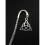 2 PCS Triquetra Irish Knot bookmarkb Tone 2 Sided bookmark 2