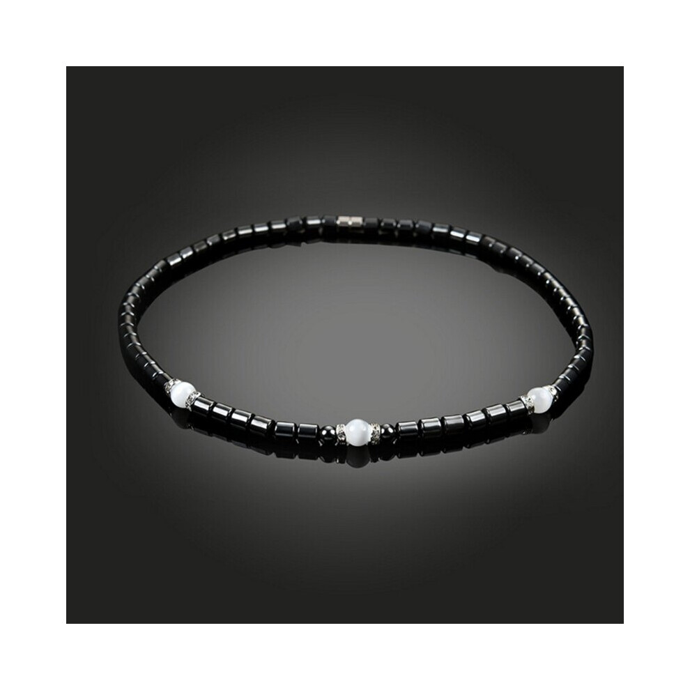 Hematite Necklace With Magnetic Therapy For Healing Health Jewelry Beads Pearls