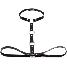 Body Leather Harness Bondage Statement Necklaces Women Beach Collar Goth Choker Shoulder Necklace Party Jewelry