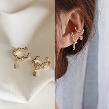 Ear Cuff No Piercing Ear Clip Earrings for Women Girls Leaves Zirconia Earcuff Ear Wrap Jewelry Gift