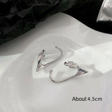 Gothic Elf Ear Cuffs Piercing Earrings For Women Silver Punk Earcuff Tassel Earrings Goth Jewelry
