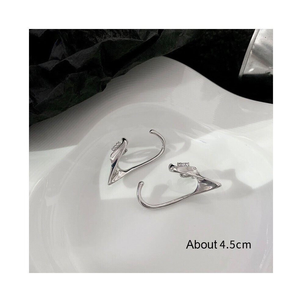 Gothic Elf Ear Cuffs Piercing Earrings For Women Silver Punk Earcuff Tassel Earrings Goth Jewelry Multicoloured