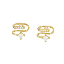925 Sterling Silver Ear Cuff Earrings for Women INS Lines geometric Earcuff Clip on Earring No Piercing Earings Jewelry