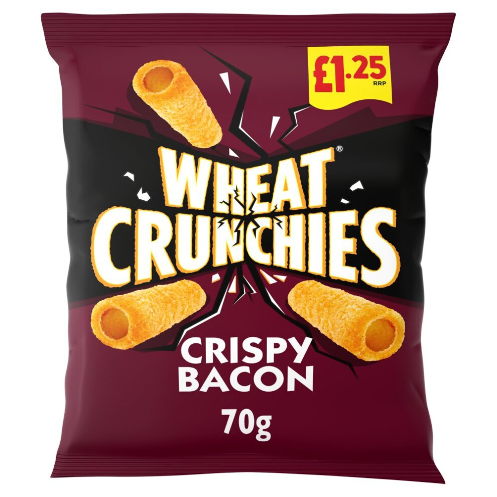 Wheat Crunchies Bacon Crisps 70G, [Pm 1.25], Case Of 16