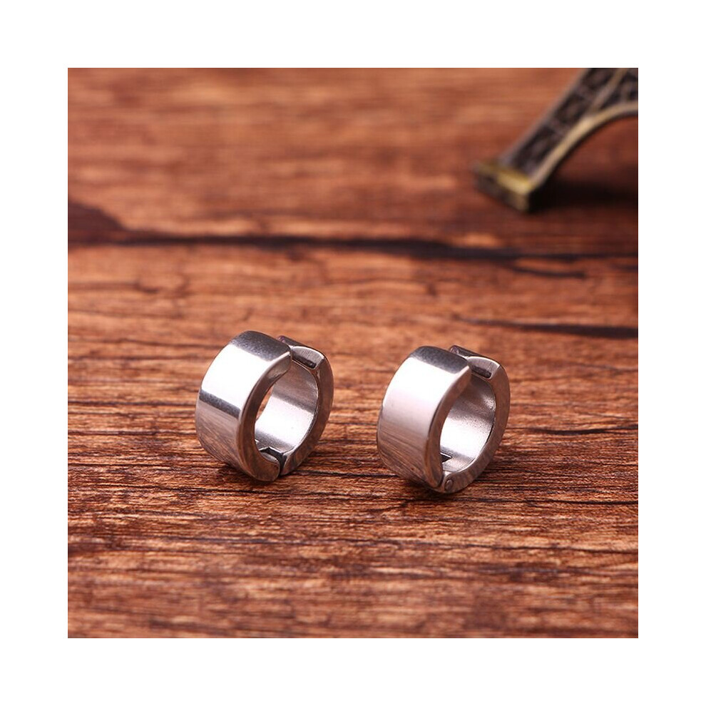 1 Pairs Geometric Punk Rock Titanium Sterling Steeling Ear Cuff Rings Clip On Earrings Minimalist Jewelry-image-OPC-PBRCKT5-NEW