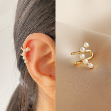 Ear Cuff No Piercing Ear Clip Earrings for Women Girls Pearl Earcuff Ear Wrap Jewelry Gift