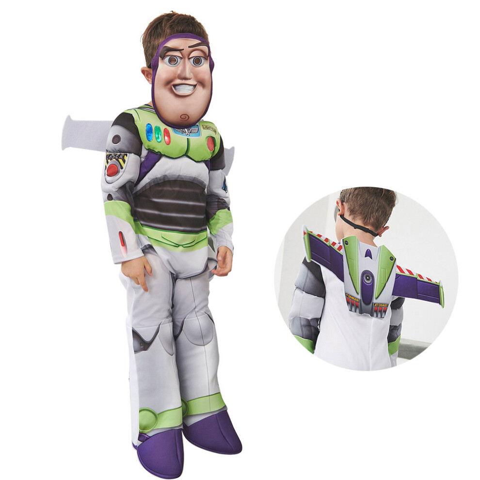 (S (4-6 Years)) Kids Space Range Buzz Lightyear Fancy Dress Halloween Cosplay Costume