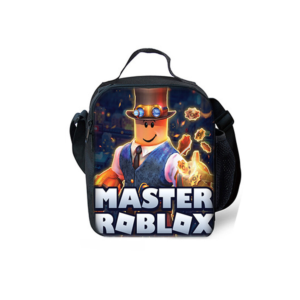 (Lunch Bag-Master) Backpack Roblox Lunch Bag Box Pencil Pouch Large Cpacity Schoolbag Bag Shoulder