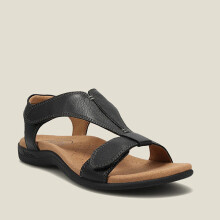 (Black, 38) Summer Womens Flat Ankle Wide Flat Slippers Beach Sandals Fashion Casual