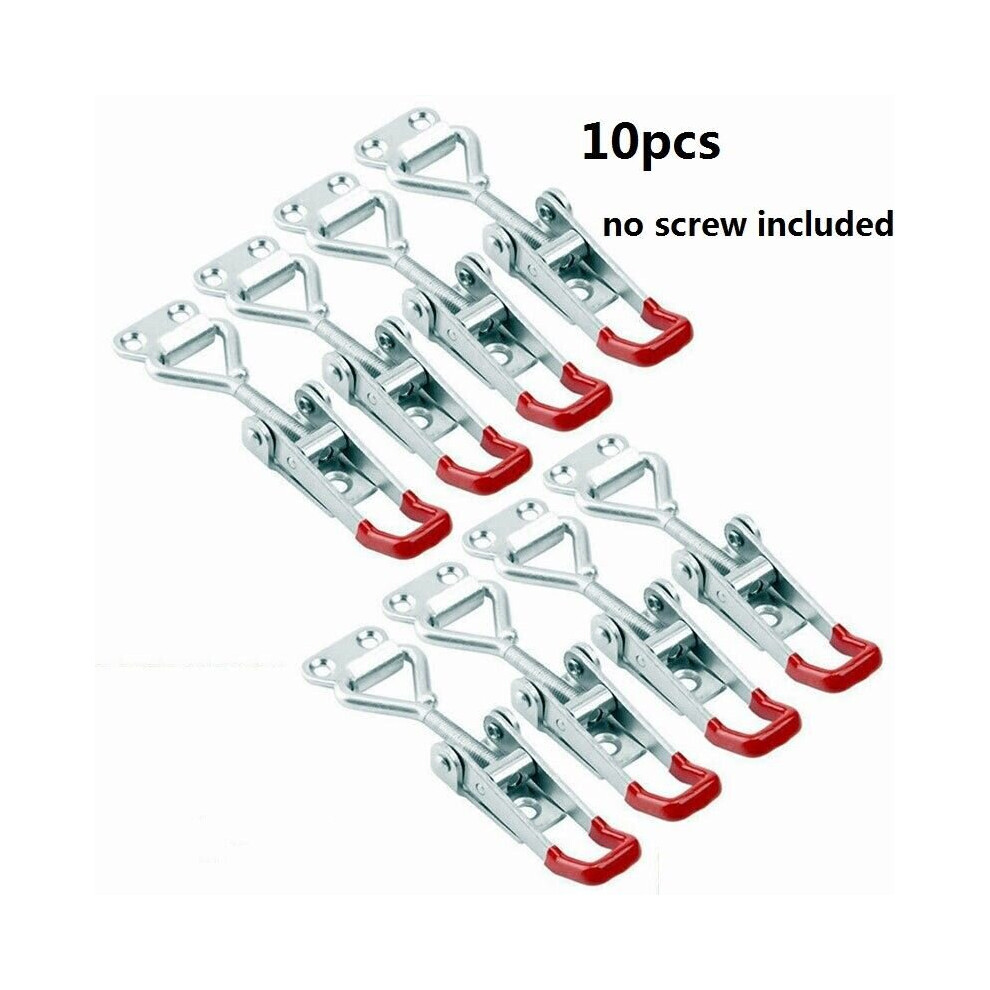 (10Pcs) Adjustable Toggle Clamp Latch Smoker Latch Clamps 749627991284