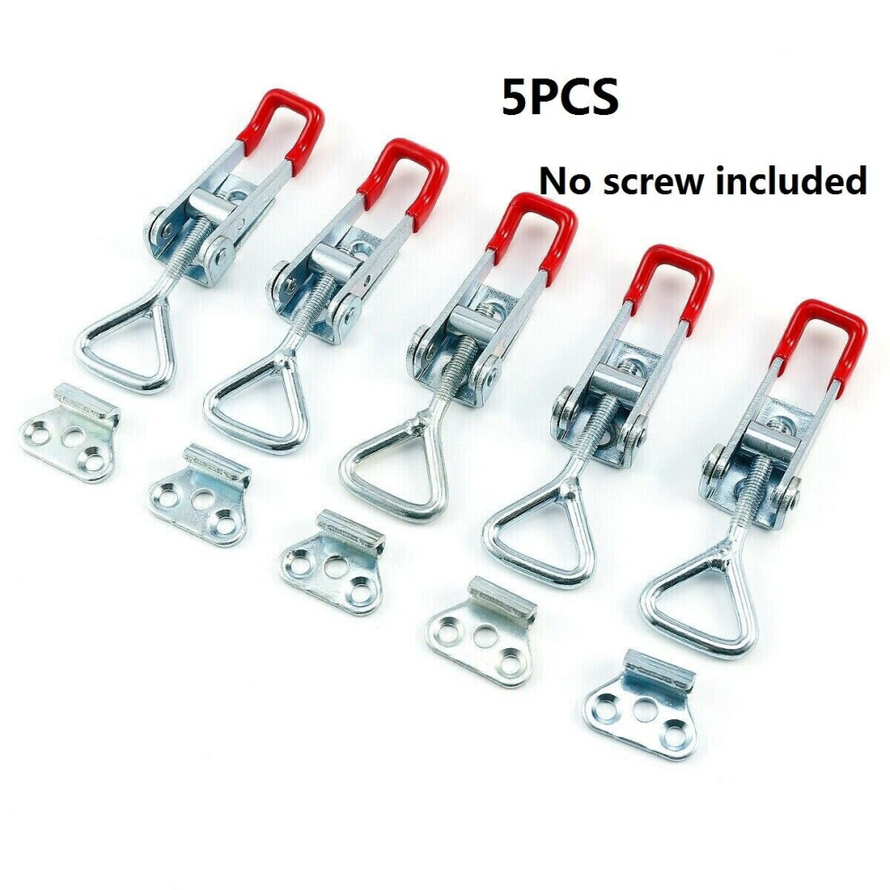 (5Pcs) Adjustable Toggle Clamp Latch Smoker Latch Clamps 749627991277