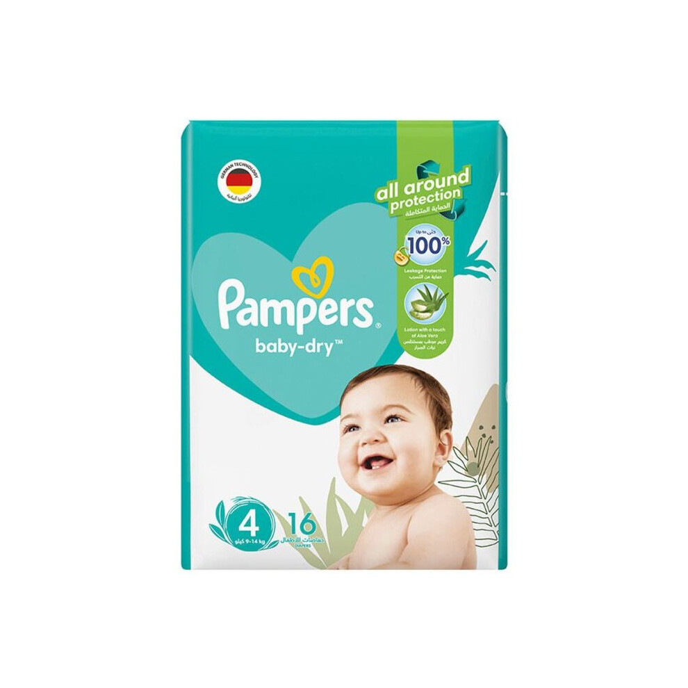 Pampers Baby-Dry Diapers With Aloe Vera Lotion & Leakage Protection,