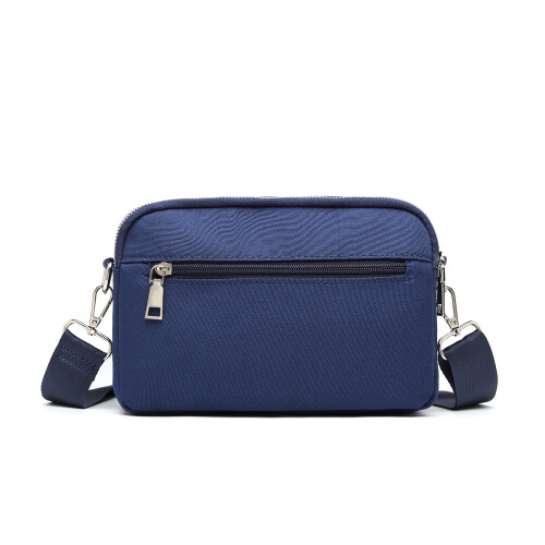 (Navy) KONO Multi Pocket Waterproof Small Crossbody Bag 2