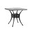 Living And Home Cast Aluminum Square Outdoor Dining Table Black 4