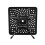 Living And Home Cast Aluminum Square Outdoor Dining Table Black 5