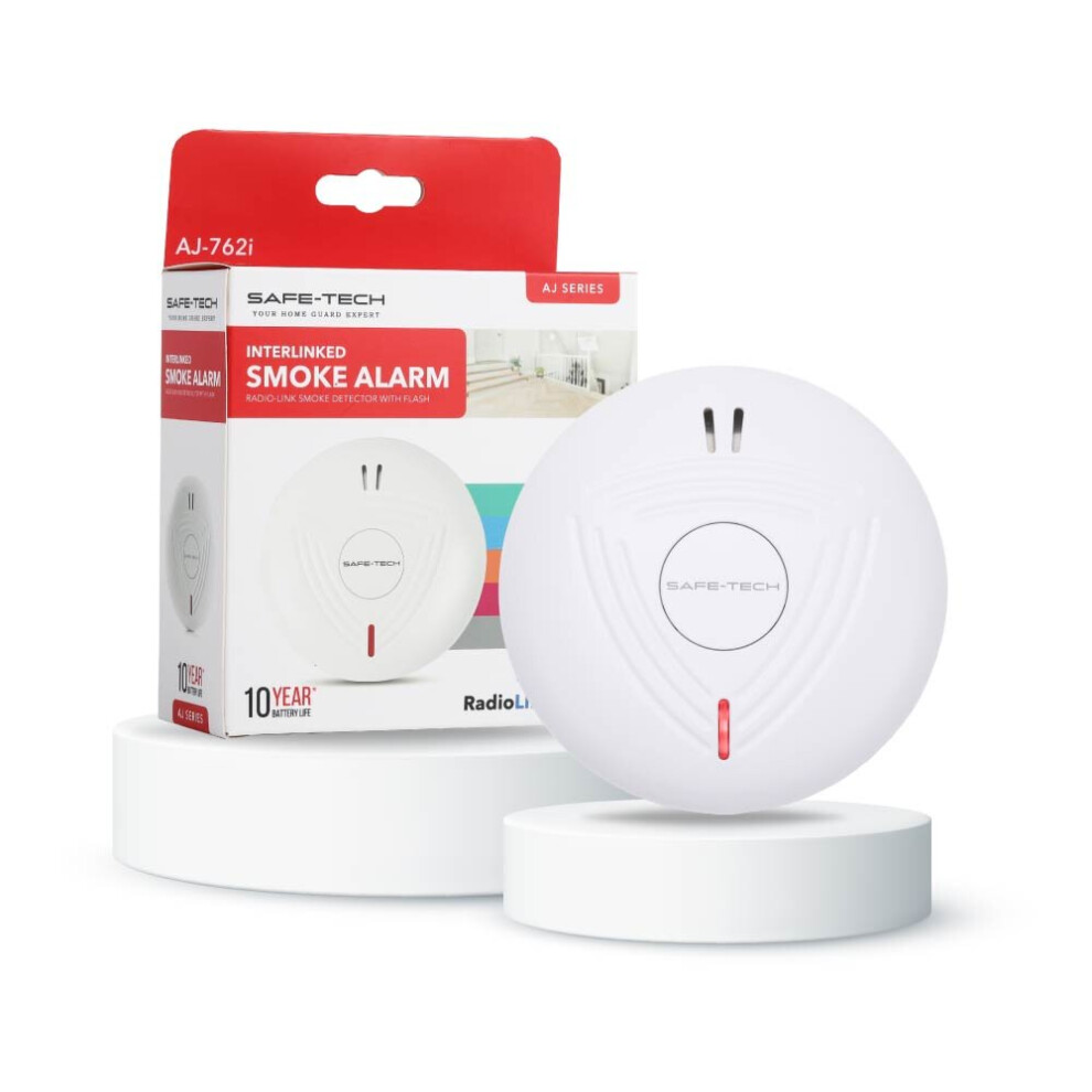 AJ-762i Interlinked Smoke Alarm with10-Year Tamper-Proof Battery