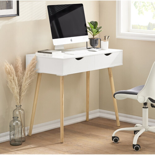 SoBuy® FWT40-WN, Home Office Table Desk Computer Desk Computer Workstation 1
