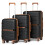 (Black, K2392L CM 20/24/28 suitcase set) British Traveller Hard Shell Suitcase 1