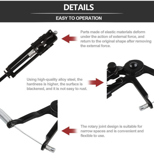 Auto Car Long Reach Hose Clamp Pliers Tool Automotive Flexible Wire Pipe Clip Plier Repair Removal Hand Tools Cable Type I.335380761