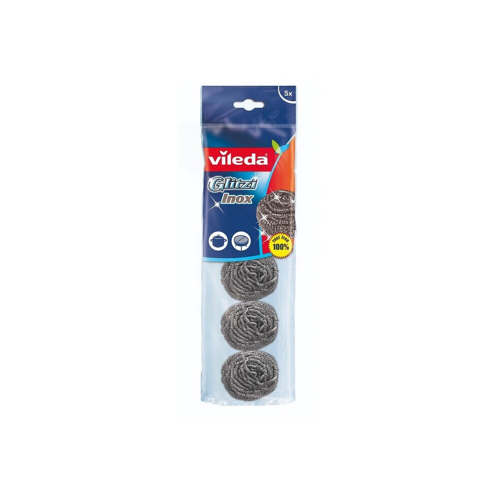 Vileda Glitzi Inox Scourer (5 pcs)