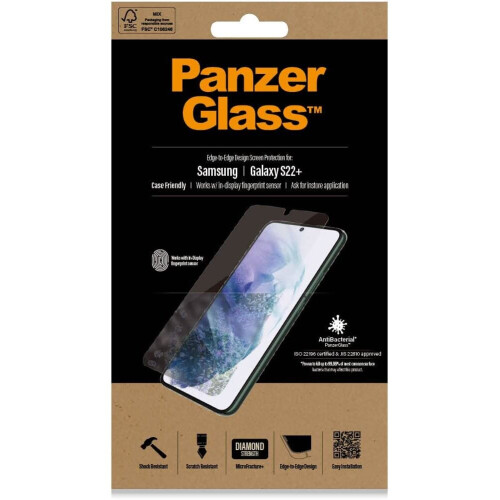 Samsung Panzer Glass Screen Protector for Samsung Galaxy S22 Plus Black - 7294 1
