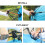 ezi-tach Pacific Breeze Easy Setup Beach Tent Deluxe XL com chÃo extensÃvel 6