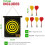 Magnetic Dartboard Roll Up 6 Magnet Darts Game Dart Board Double Sided 3