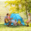 ezi-tach Pacific Breeze Easy Setup Beach Tent Deluxe XL com chÃo extensÃvel 3