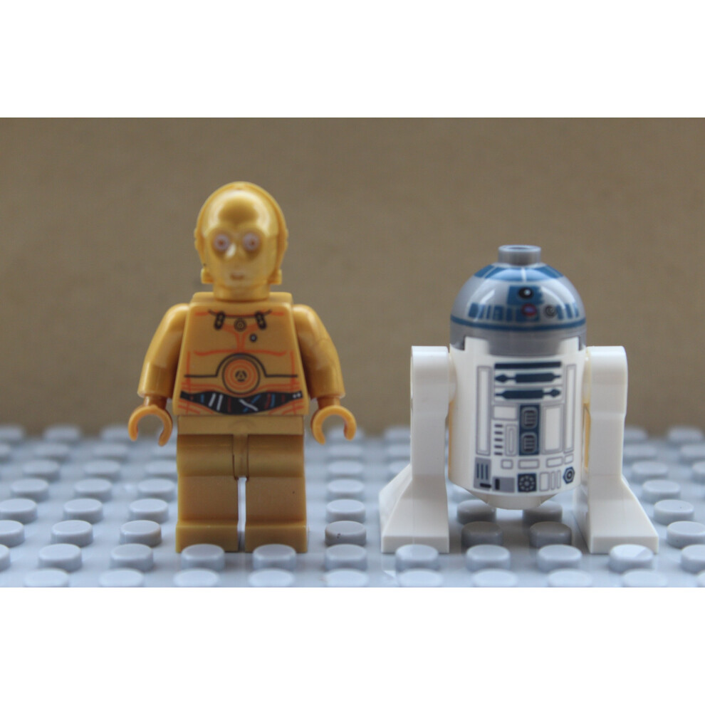 Star Wars R2D2 C3PO 2 Custom Lego Toy Mini Figures Super Hero