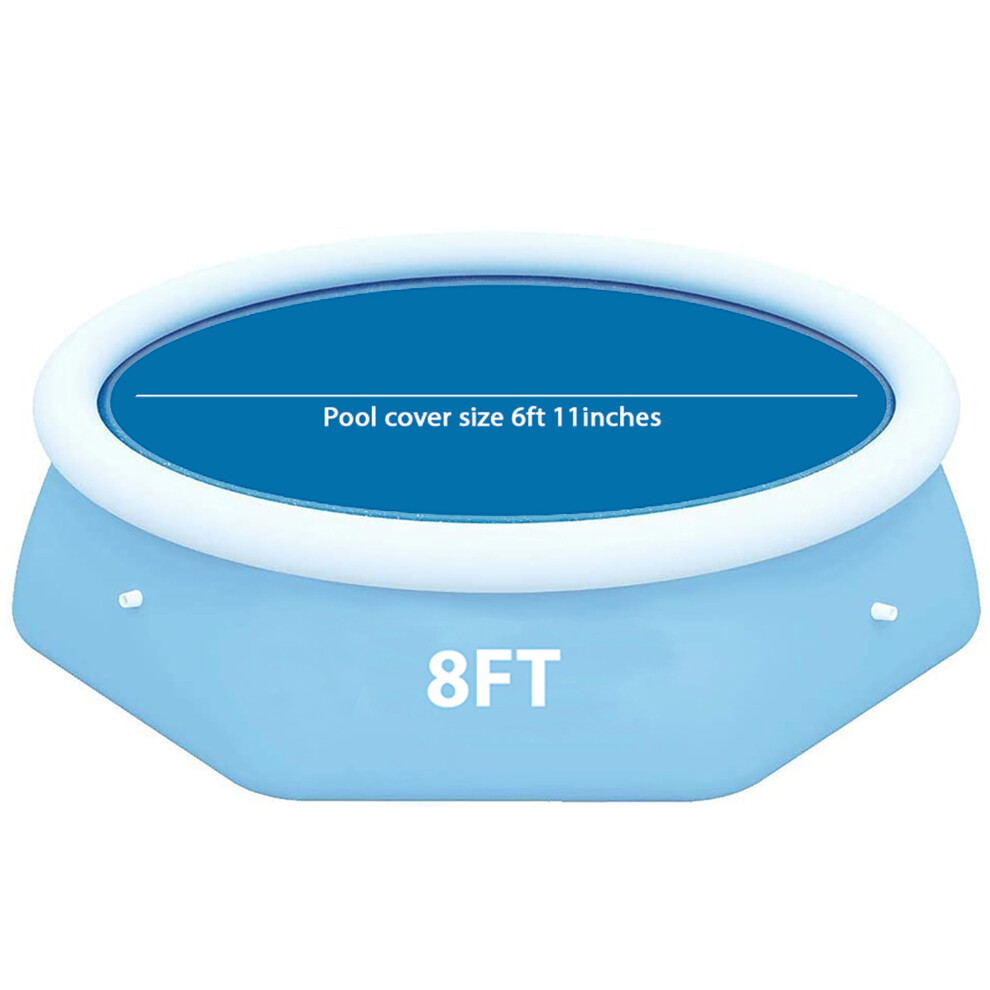 Denny Int Ltd (For 8Ft Inflatable Pool) Solar Pool Cover For 8, 10, 12 & 15Ft Inflatable Fast Set Paddling Swimming Pool