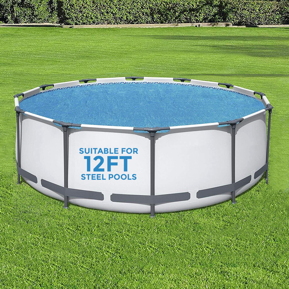 Denny Int Ltd (For 12Ft Steel Pool) Solar Pool Cover For 8, 10, 12 & 15Ft Inflatable Fast Set Paddling Swimming Pool