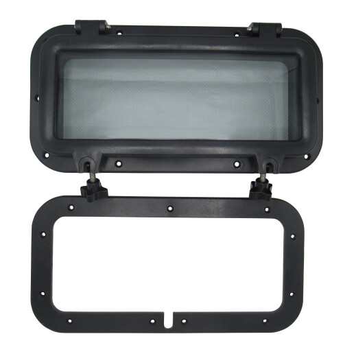 Black Rectangle Marine Window Port (400MMx200MM) 2