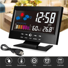 LCD Screen Digital Backlight Snooze Alarm Clock