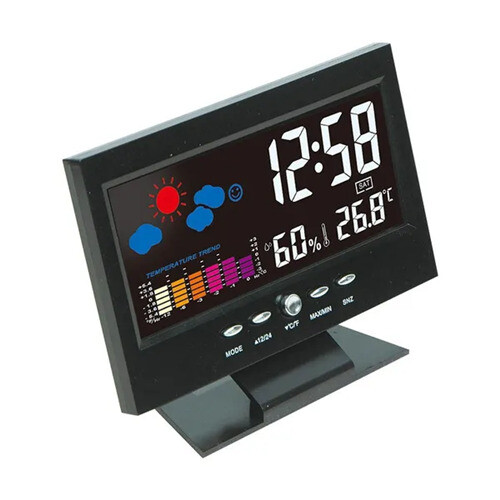 LCD Screen Digital Backlight Snooze Alarm Clock 2