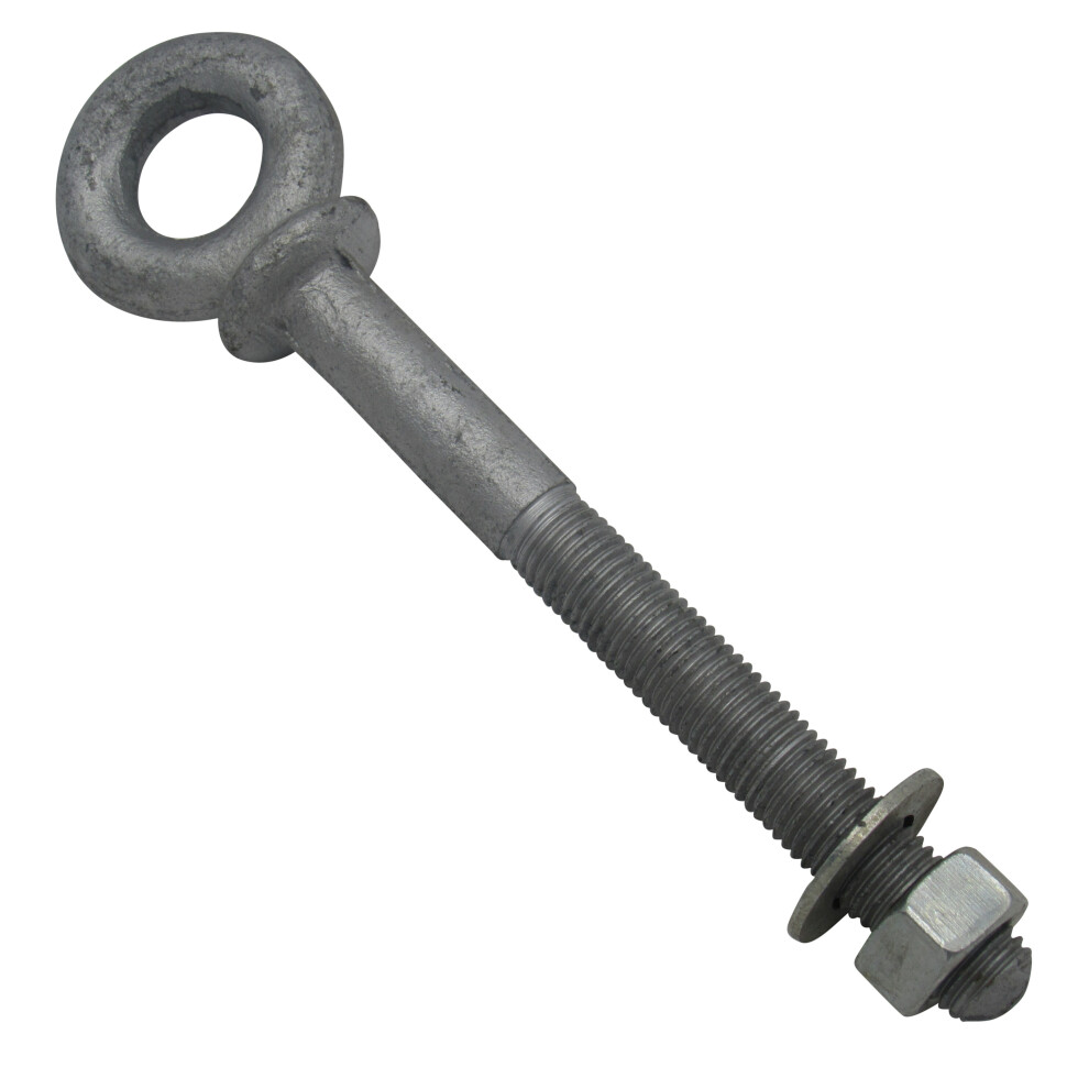 (Half Threaded, 8MM X 110MM) Galvanised Longshank Eyebolt-image-OPC-PBRCYRD-NEW