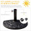 9kg Harz Halbrunde Sonnenschirm Basis Schirmständer, Regenschirm Basis 4