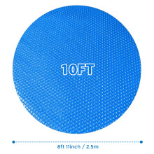 (10Ft Pool Cover (Inflatable Pool)) Solar Pool Cover for 8, 10, 12 & 15ft Fast Set Inflatable Paddling Swimming Pool