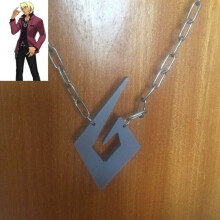 Anime Ace Attorney Klavier Gavin Necklace Acrylic Cosplay Prop