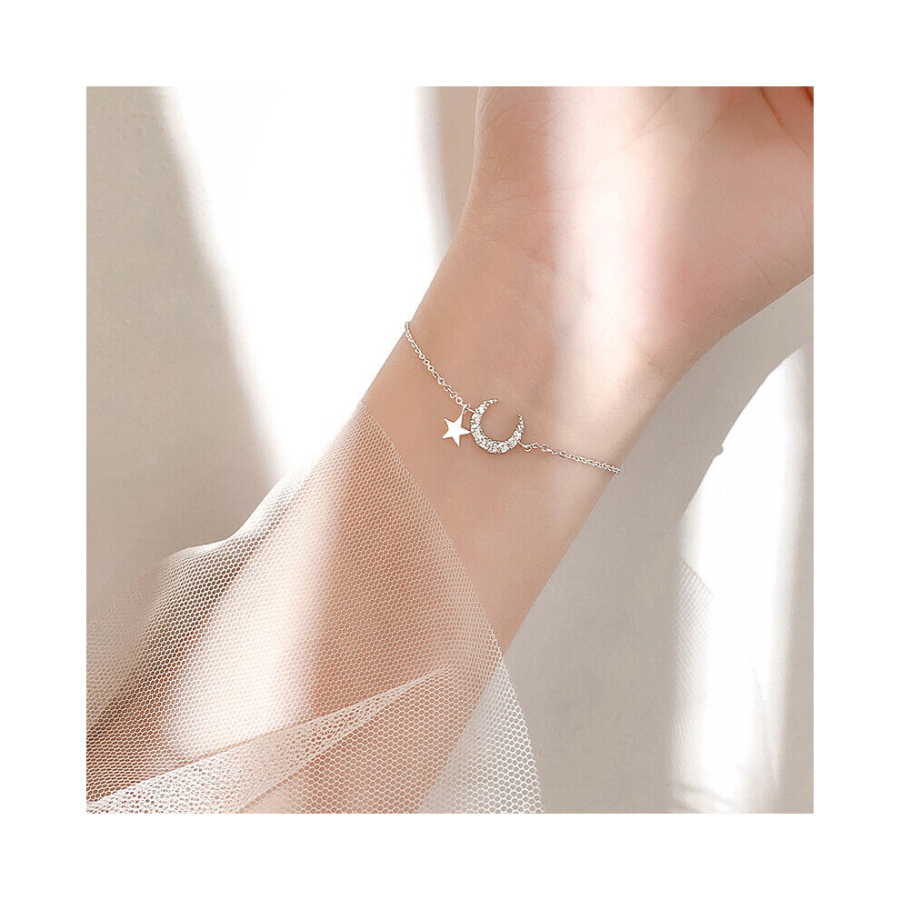 Star Moon Butterfly Pendant Bracelet Girl Zirconia Adjustable Chain Bracelet Women Jewelry Gift-image-OPC-PBRD7Y8-NEW